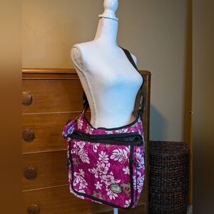 NWOT 🌴🌺Crossbody Hawaiian Messenger Bag Tropical Barbie Print